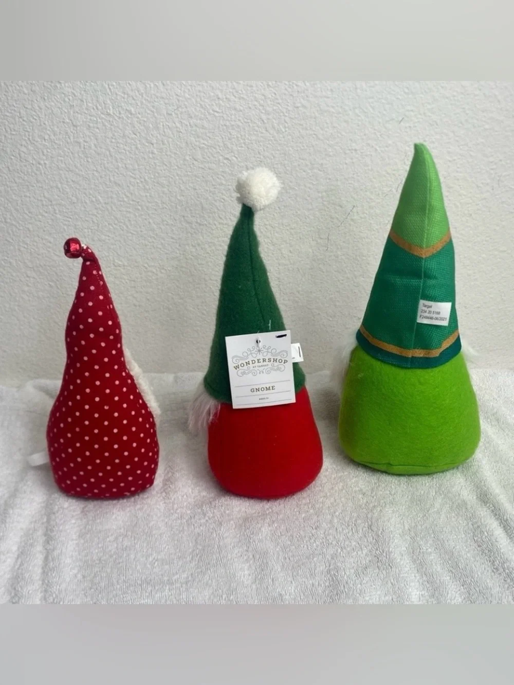 Target Festive Red Green Gnome Home Decor Set of 3 Christmas Holiday Farmhouse